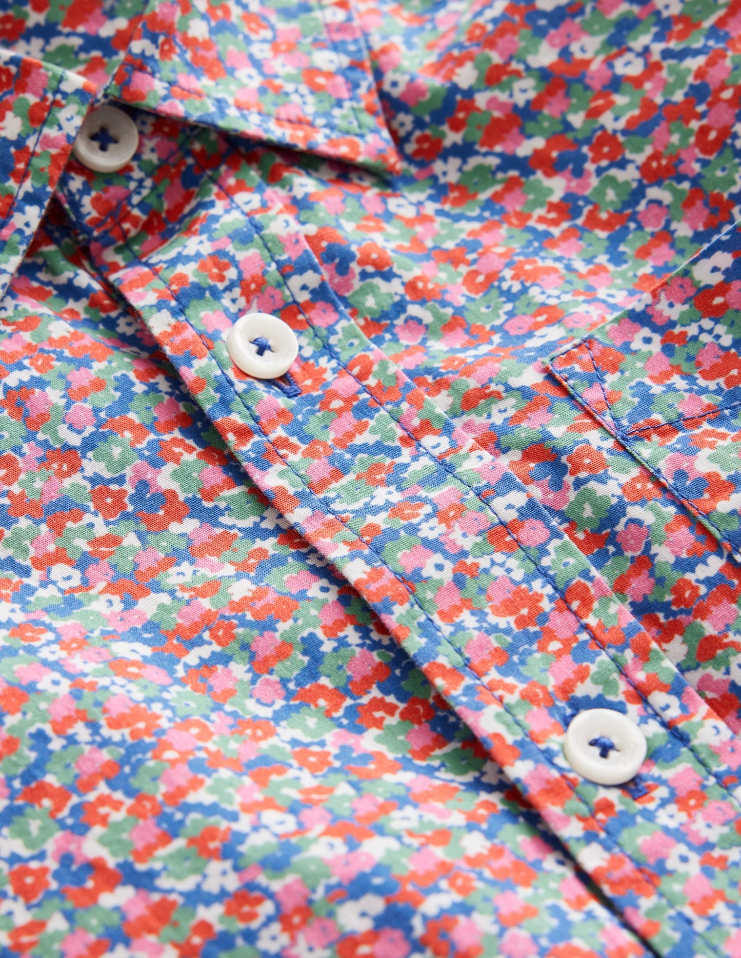 Cotton Shirt-Multi Micro Floral