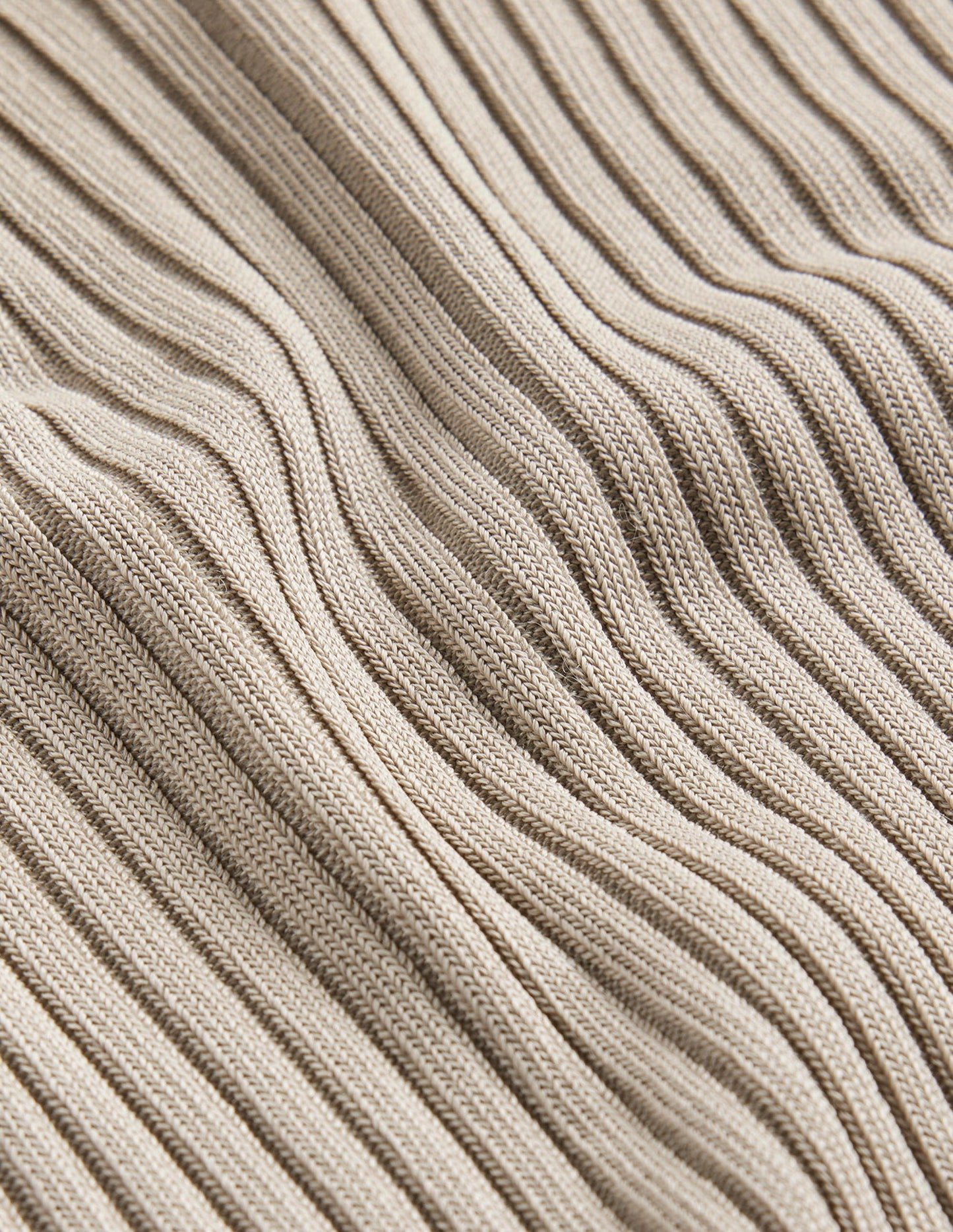 Ribbed Slash Neck Sweater-Stone