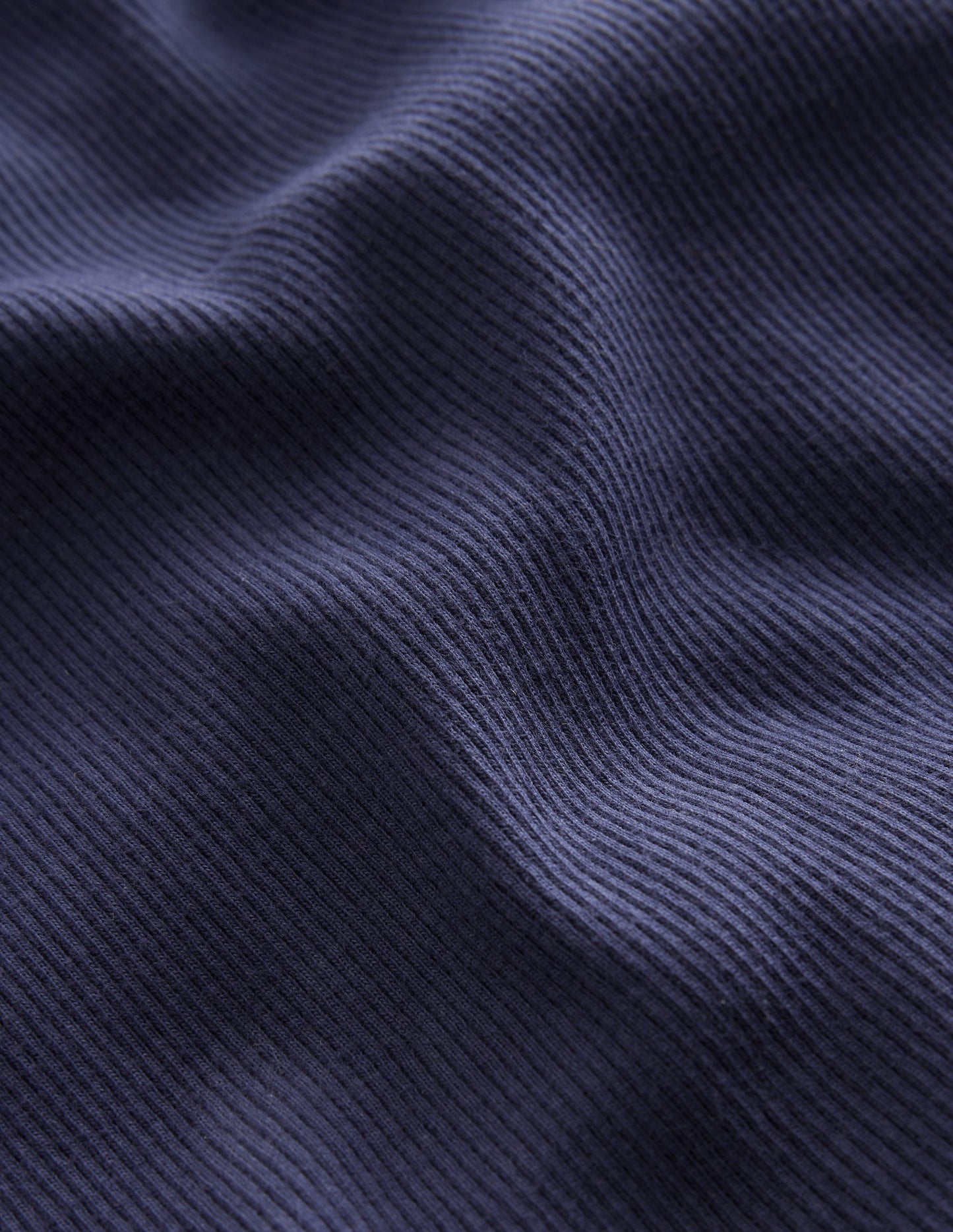 Ribbed Long Sleeve T-shirt-Starboard Blue