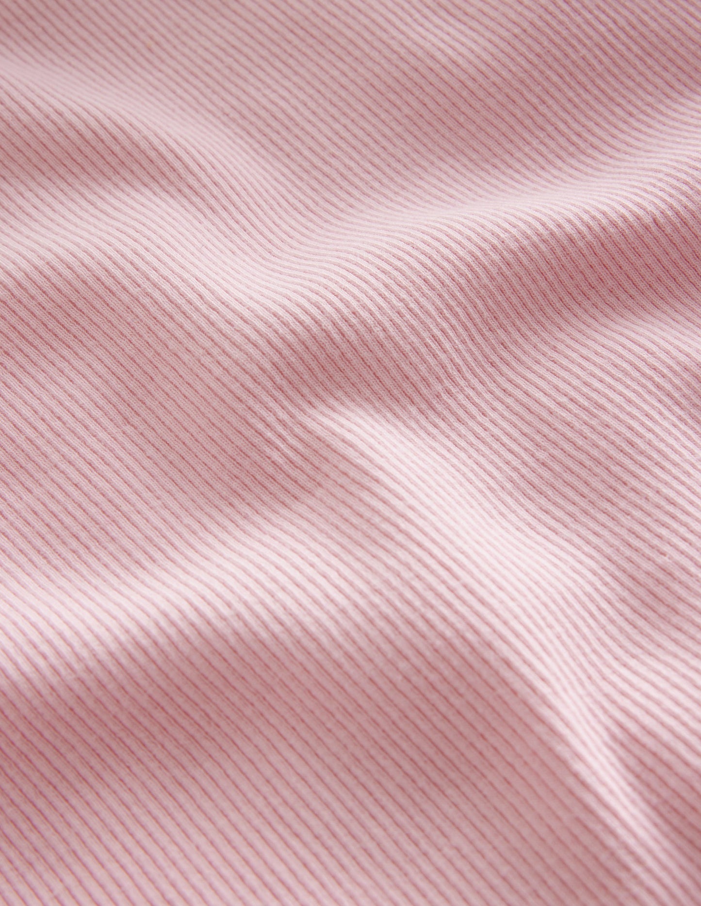 Ribbed Long Sleeve T-shirt-French Pink