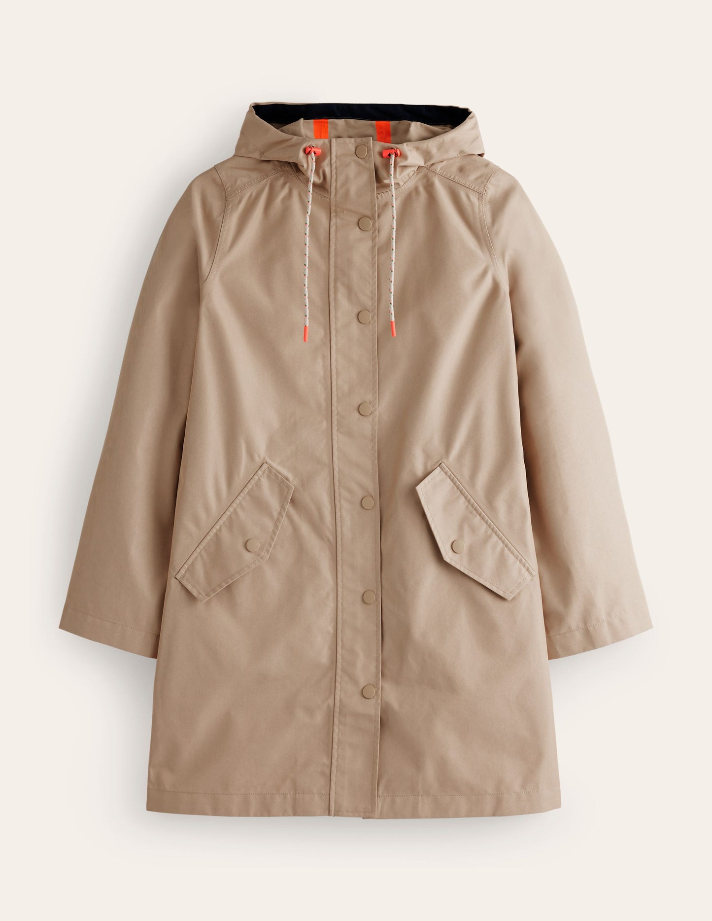 Wells Waterproof Hooded Coat-Neutral