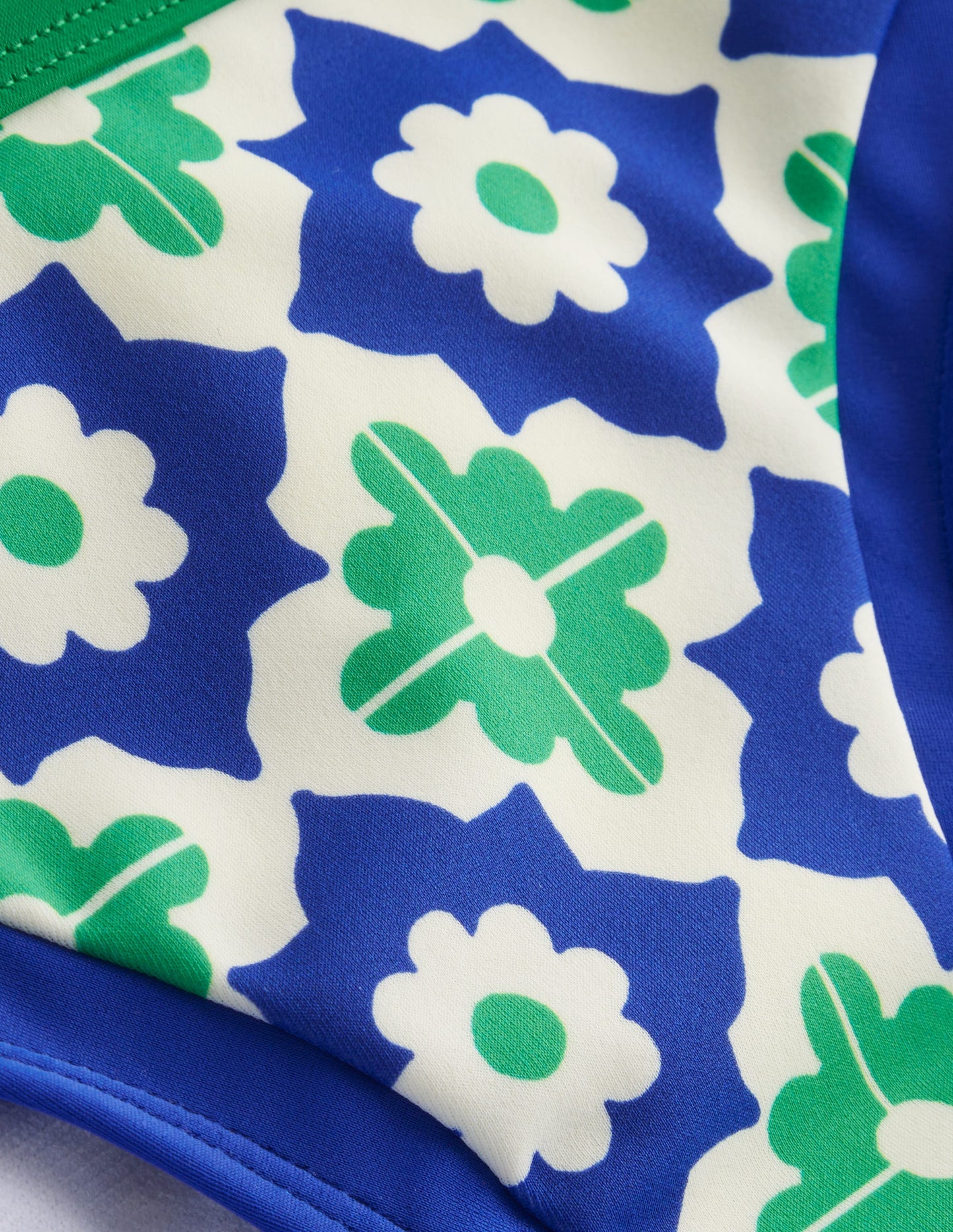 Santorini Bikini Bottoms-Surf The Web, Geometric Stamp