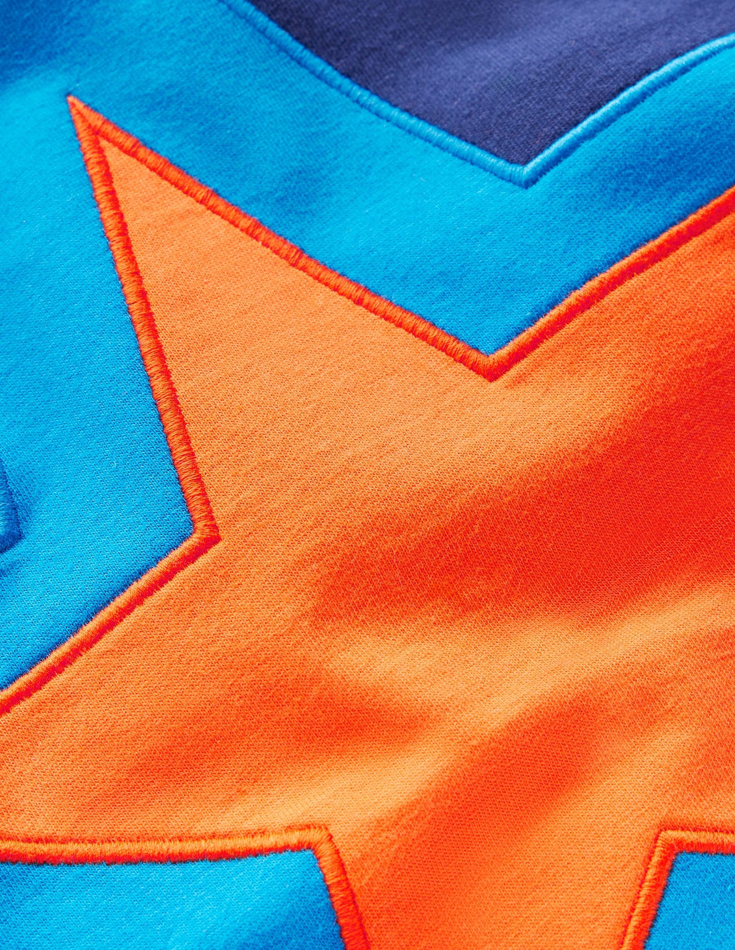 Star Appliqué T-shirt-College Navy Star