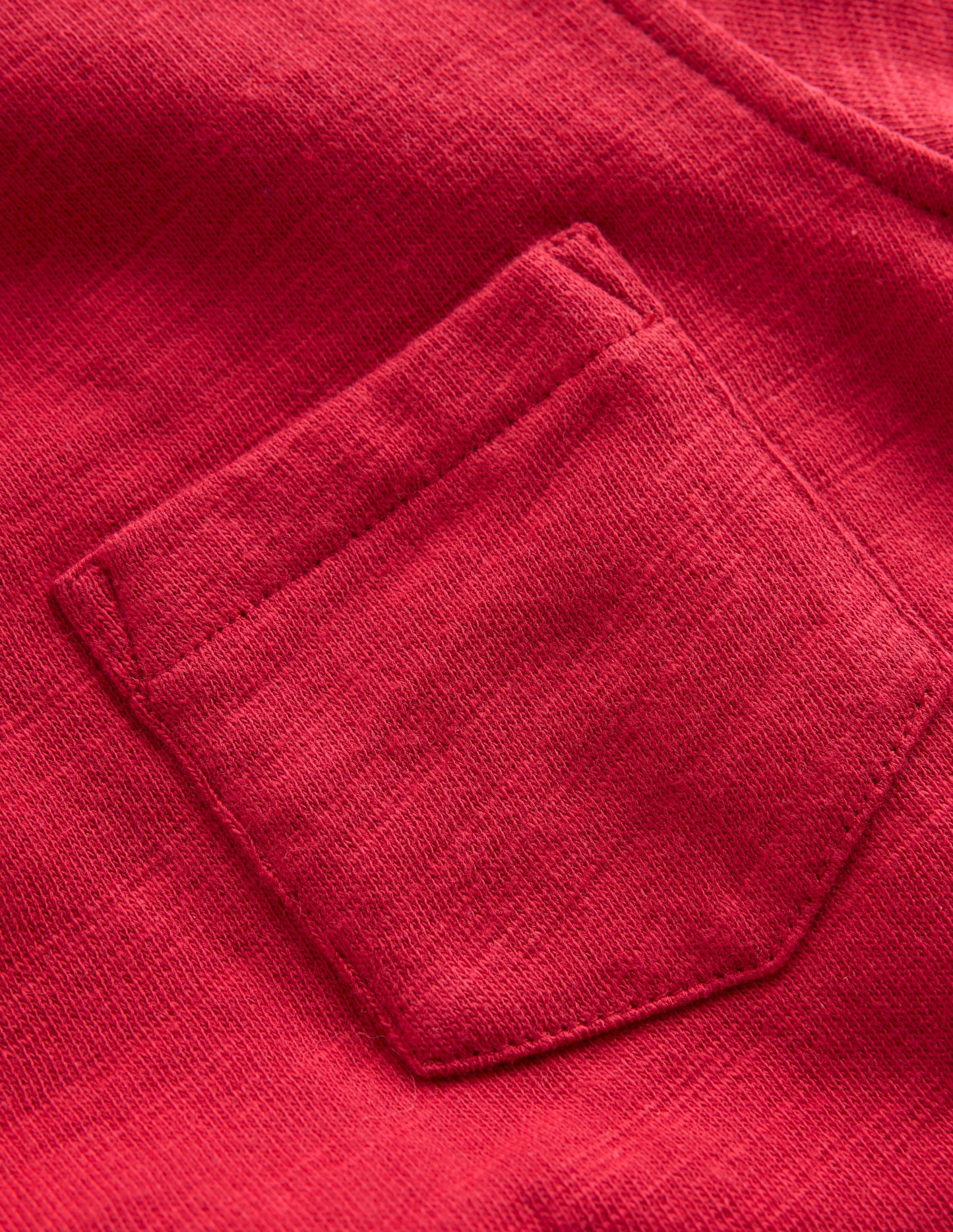 Cosy Mid-weight T-shirt-Red Liquorice/ Sapphire Blue