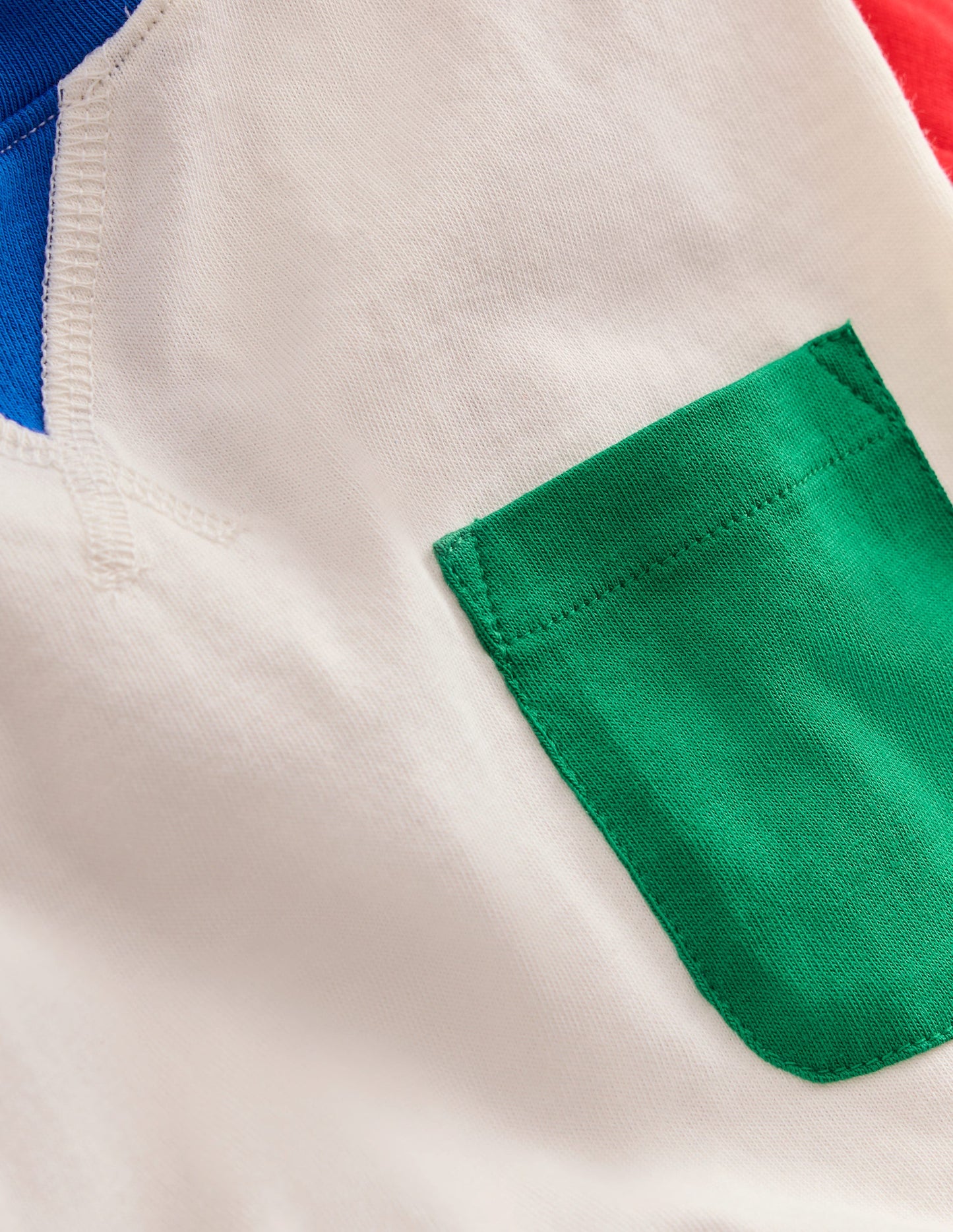 Colour Block T-shirt-Soft Ivory Multi