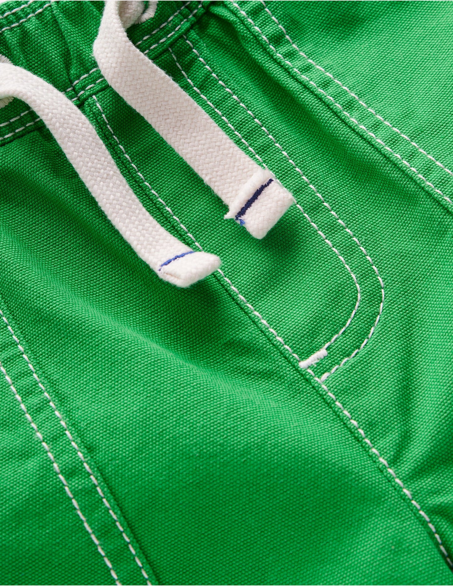 Pull-On Cotton Shorts-Bright Green
