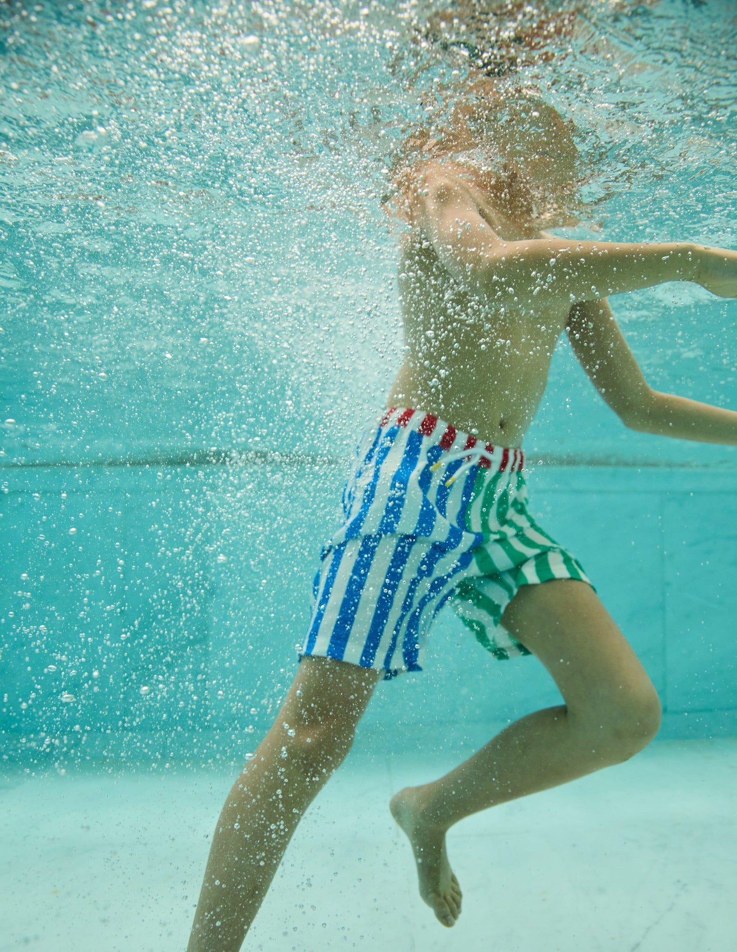 Swim Shorts-Hotchpotch Stripe