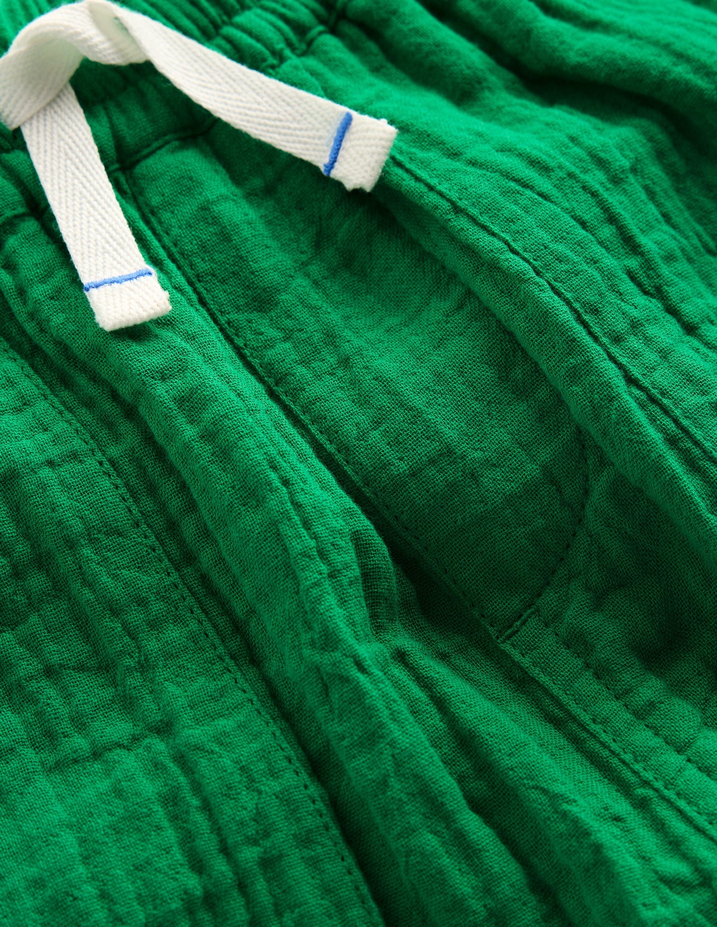 Double Cloth Shorts-Rich Emerald