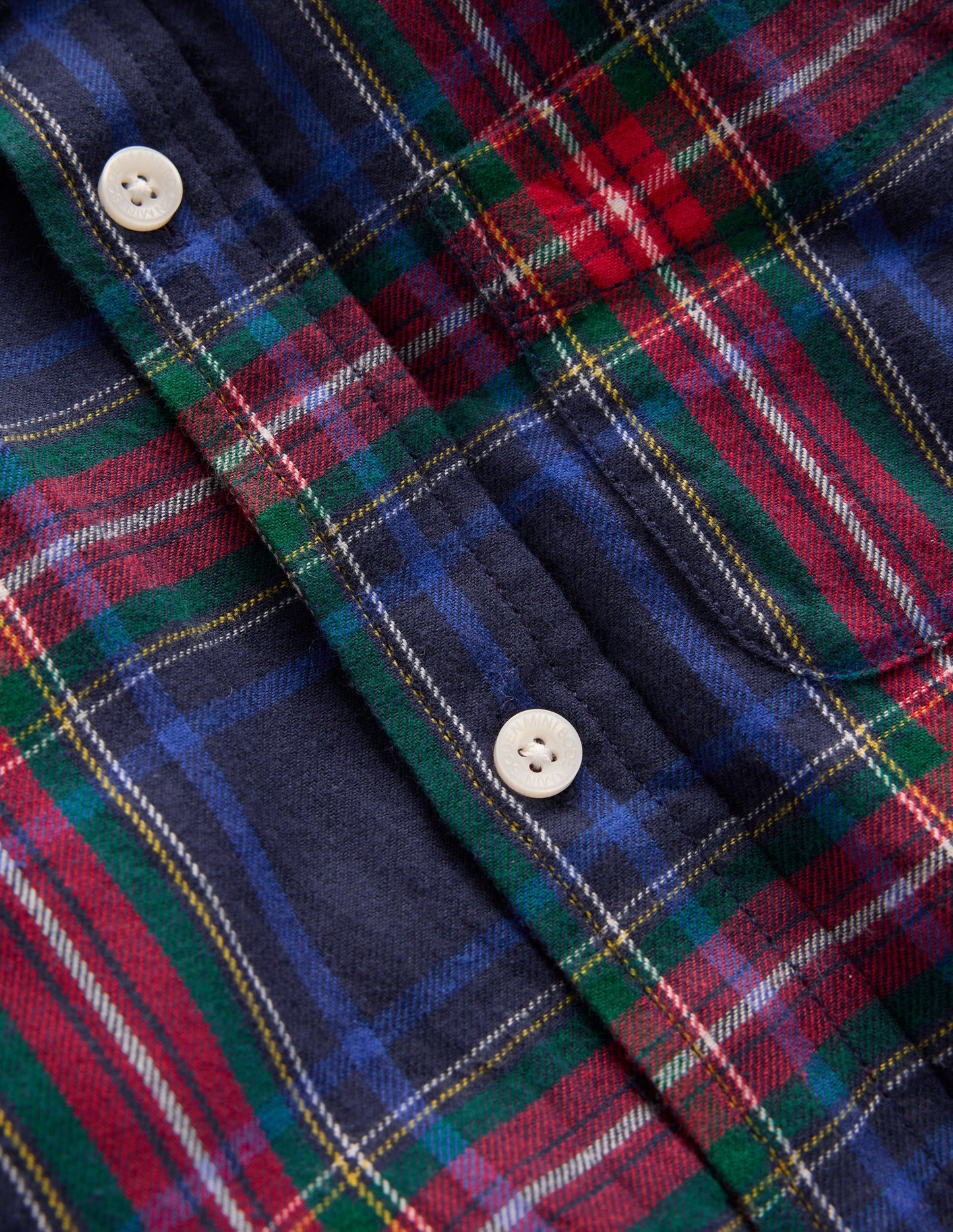 Cosy Cotton Check Shirt-Navy Check