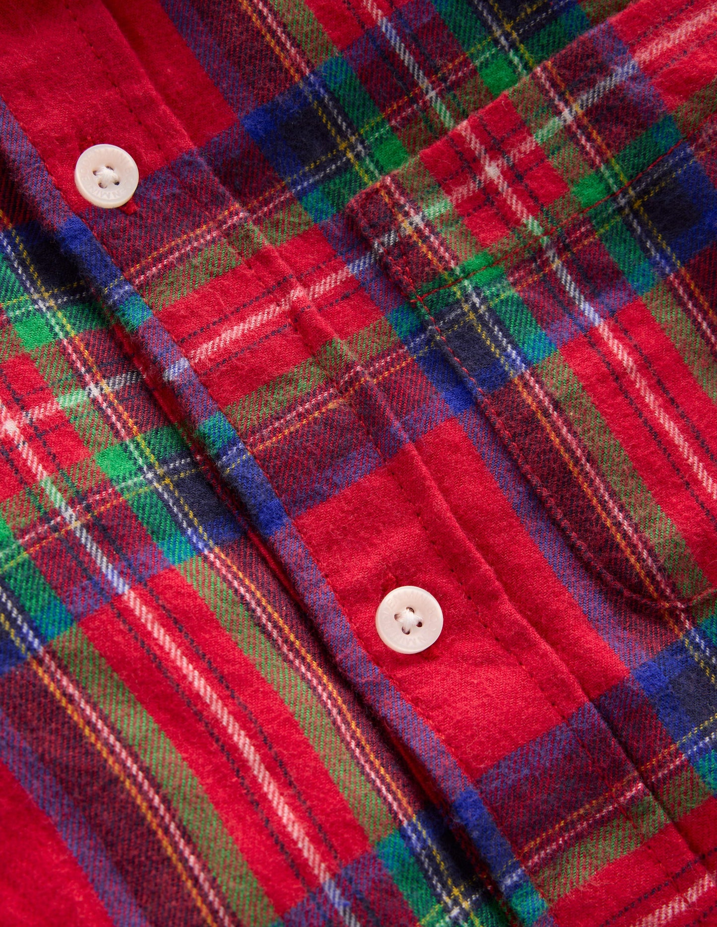 Cosy Cotton Check Shirt-Red Check