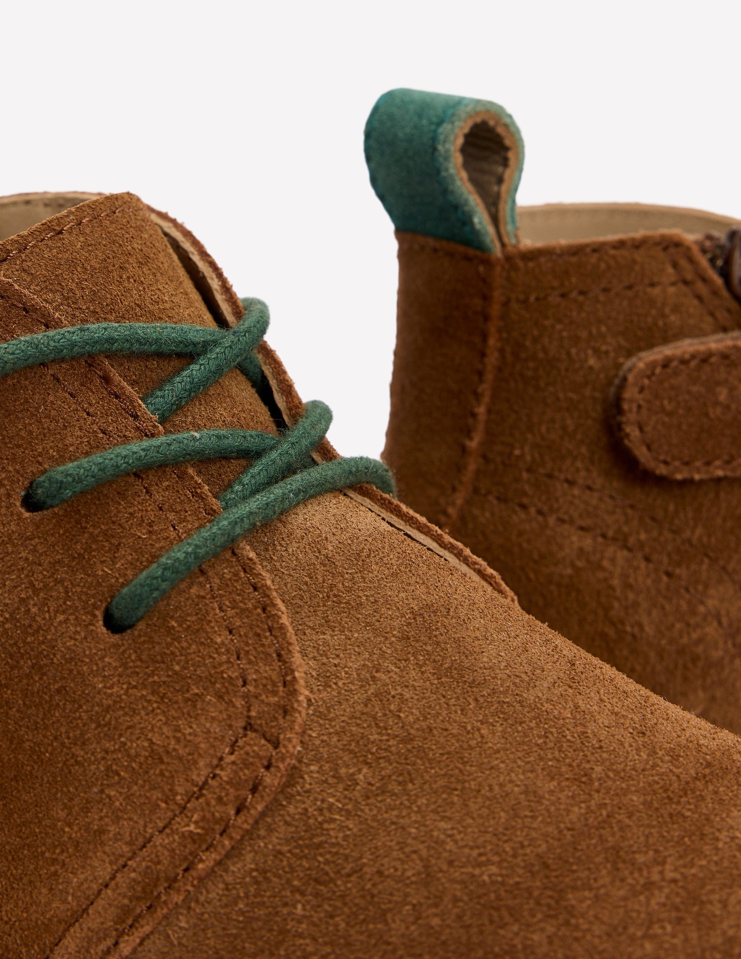 Lace up Desert Boots-Tan