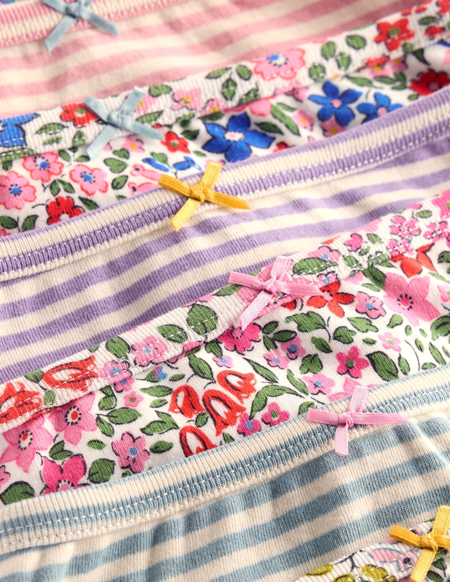 7-Pack Underwear-Multi Floral/Stripe