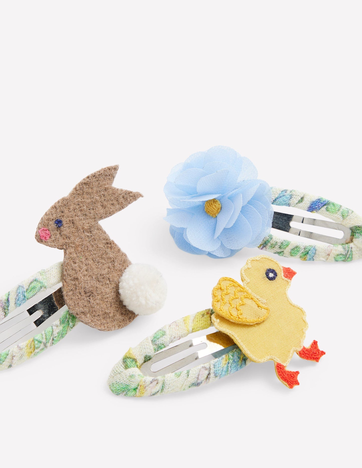 3-pack Hair Clips-Easter Animals