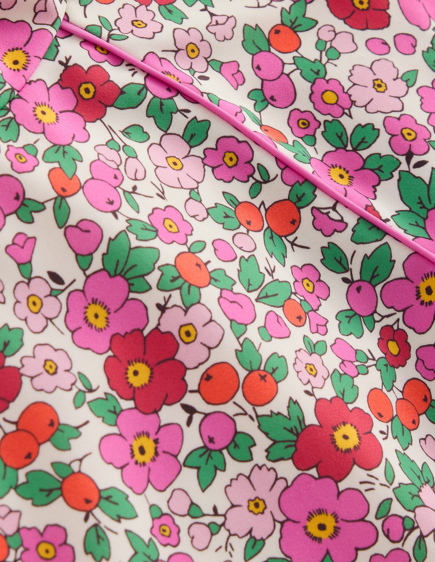 Sun Safe Patterned Rash Vest-Pink Apple Blossom Floral