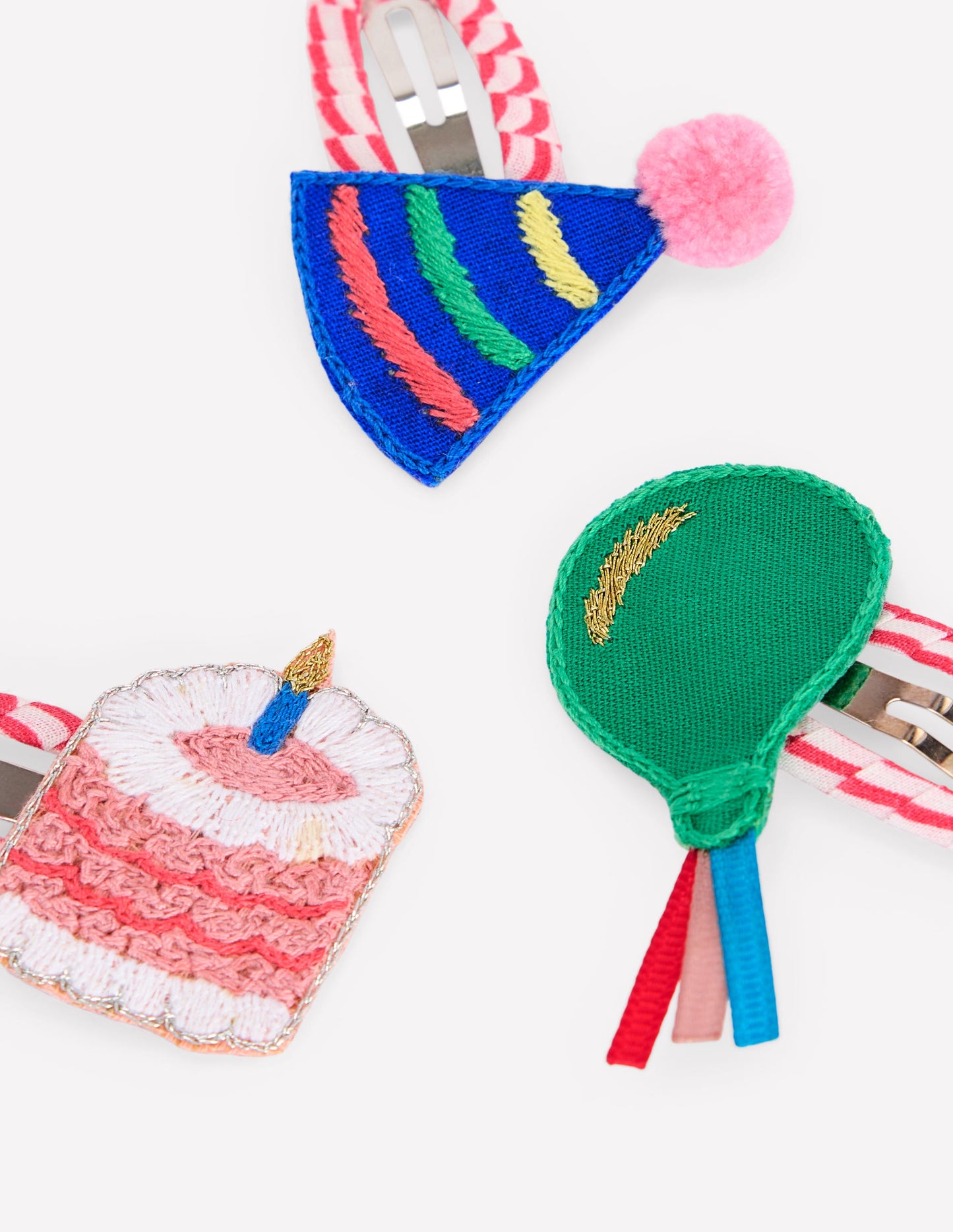 3-pack Hair Clips-Birthday