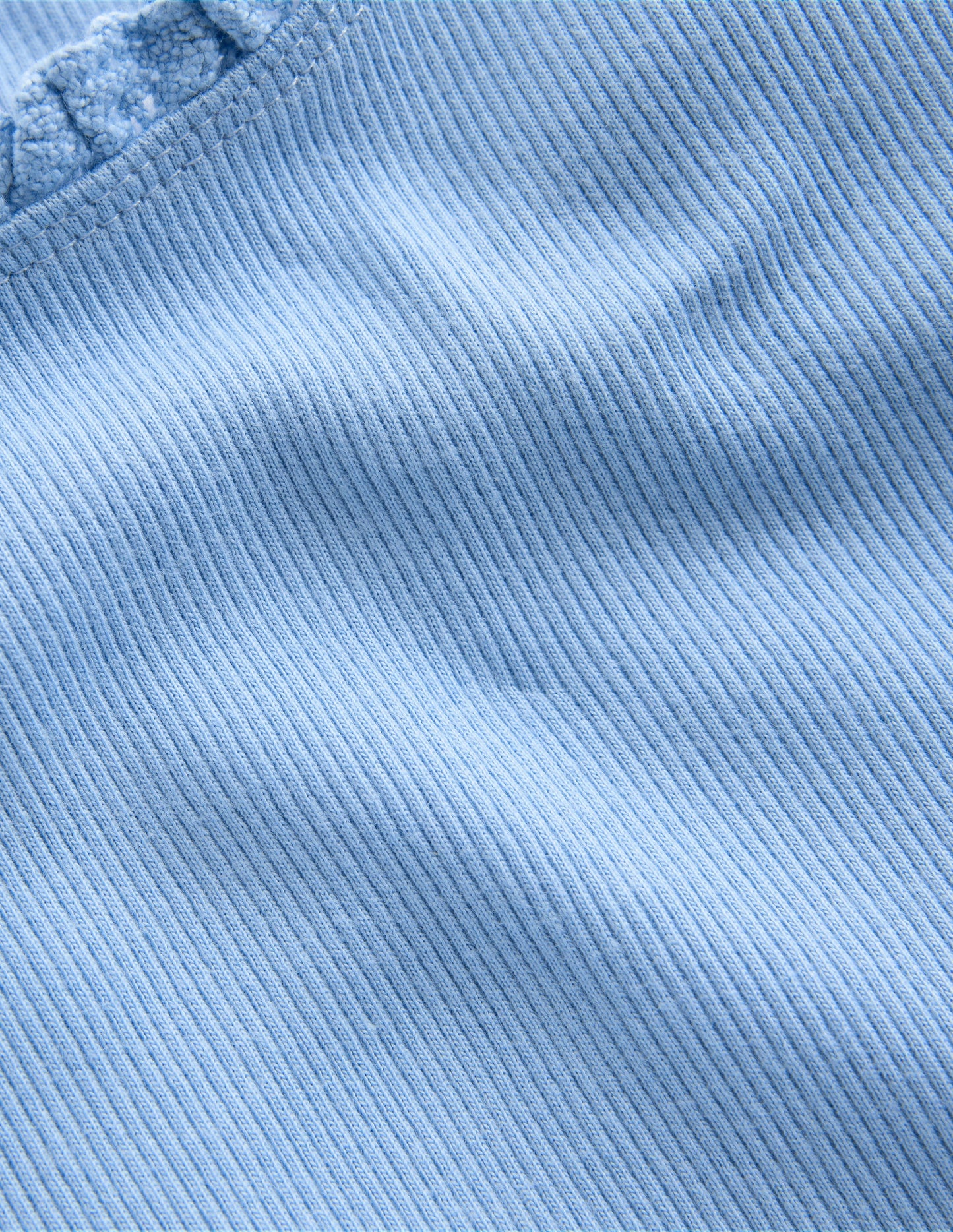 Short Sleeve Ribbed T-shirt-Glacier Blue