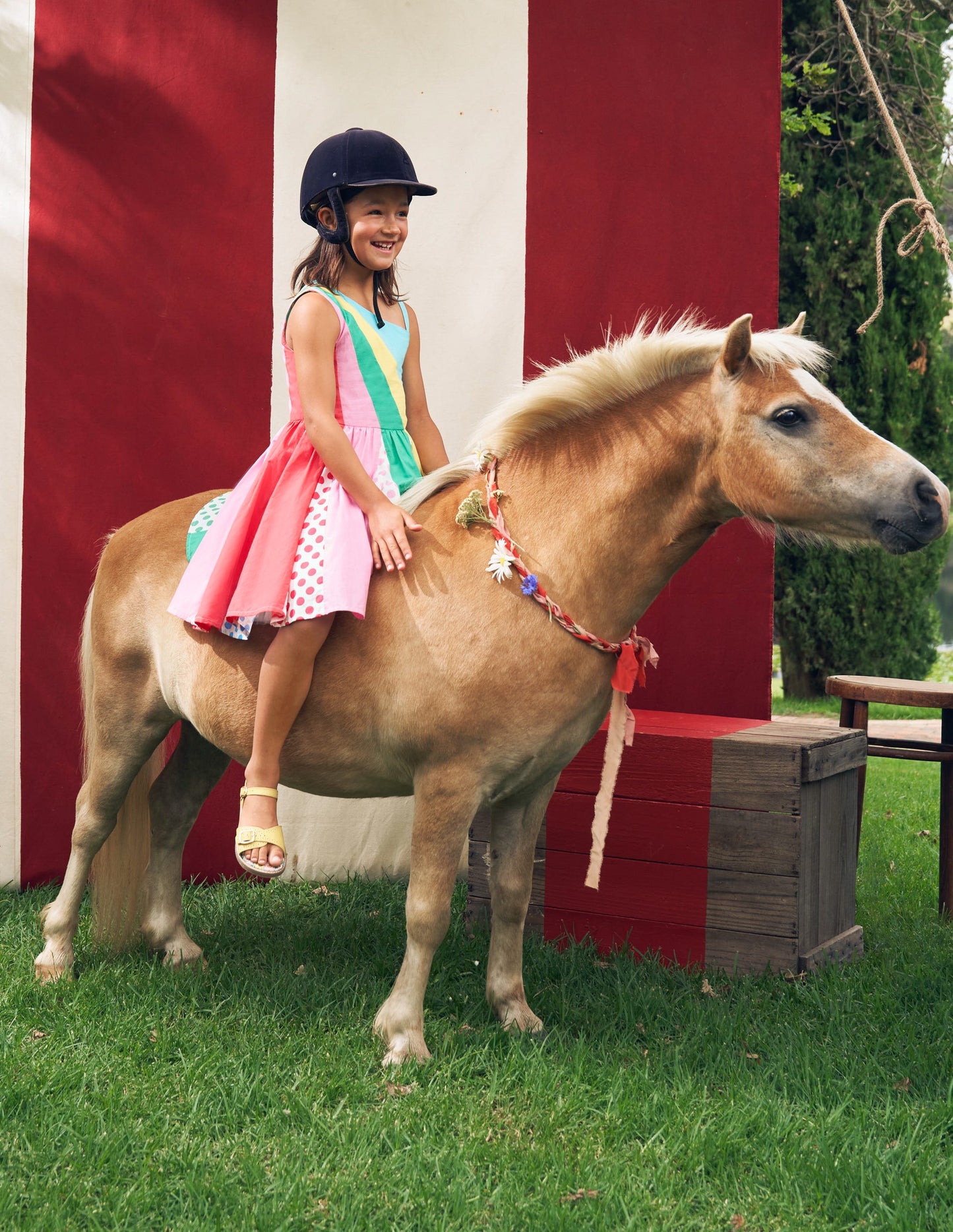 One Shoulder Woven Dress-Multi Spot