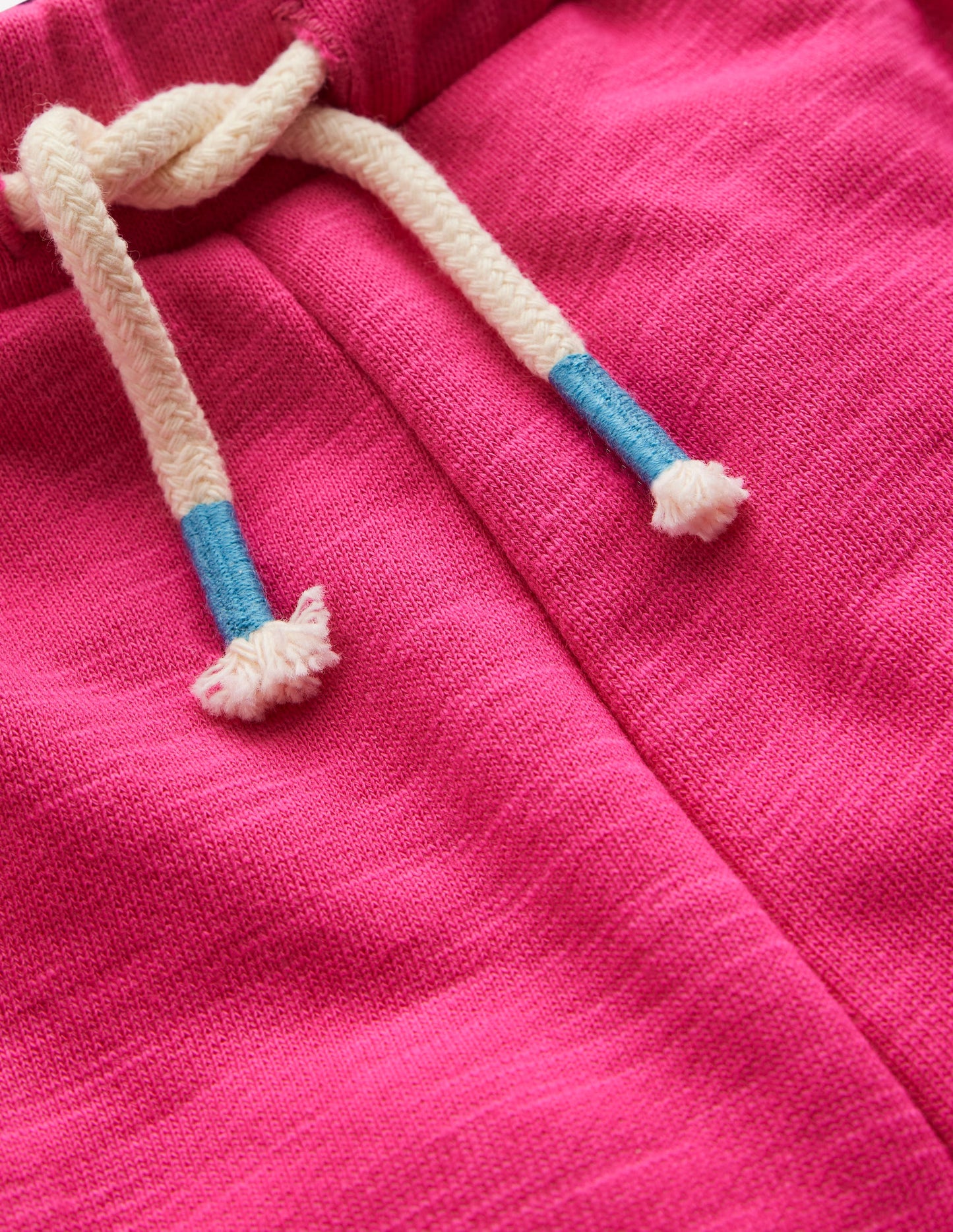Pom Trim Jersey Short-Raspberry Pink