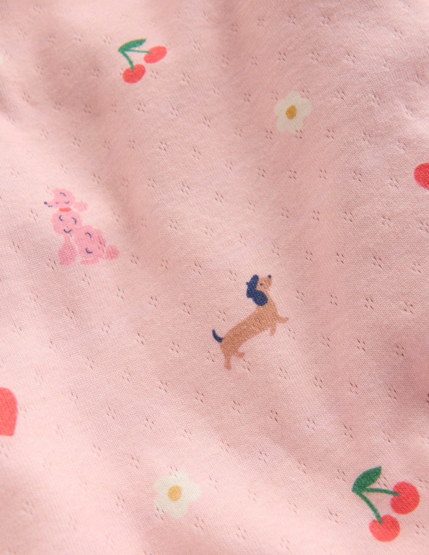 Long Sleeve Pointelle Top-Chalk Pink Parisien