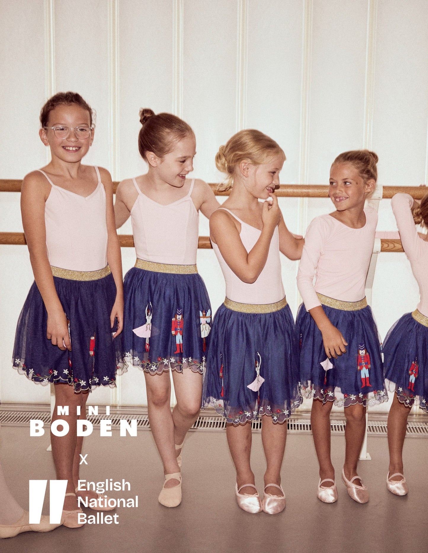 Appliqué Tulle Skirt-Starboard Blue Nutcracker