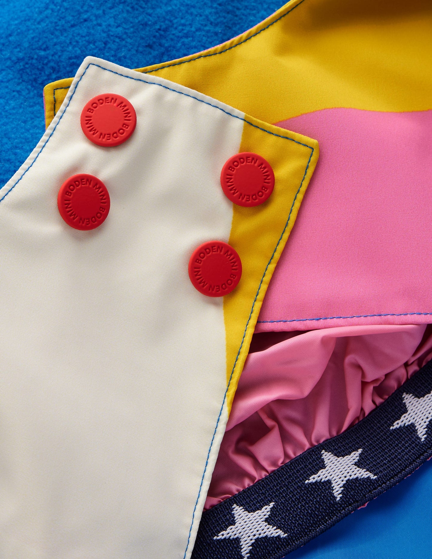 All-weather Waterproof Coat-Multi Rainbow Stripe