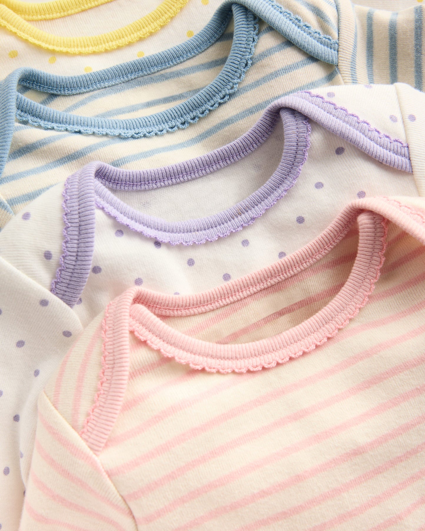 5-pack Bodies-Multi Ivory Spot/Stripe