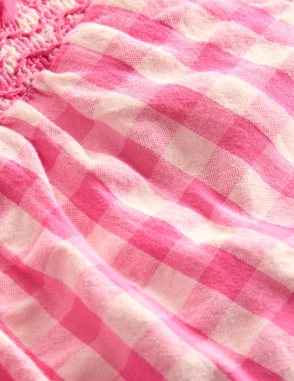 Woven Pants-Pink Rose Gingham