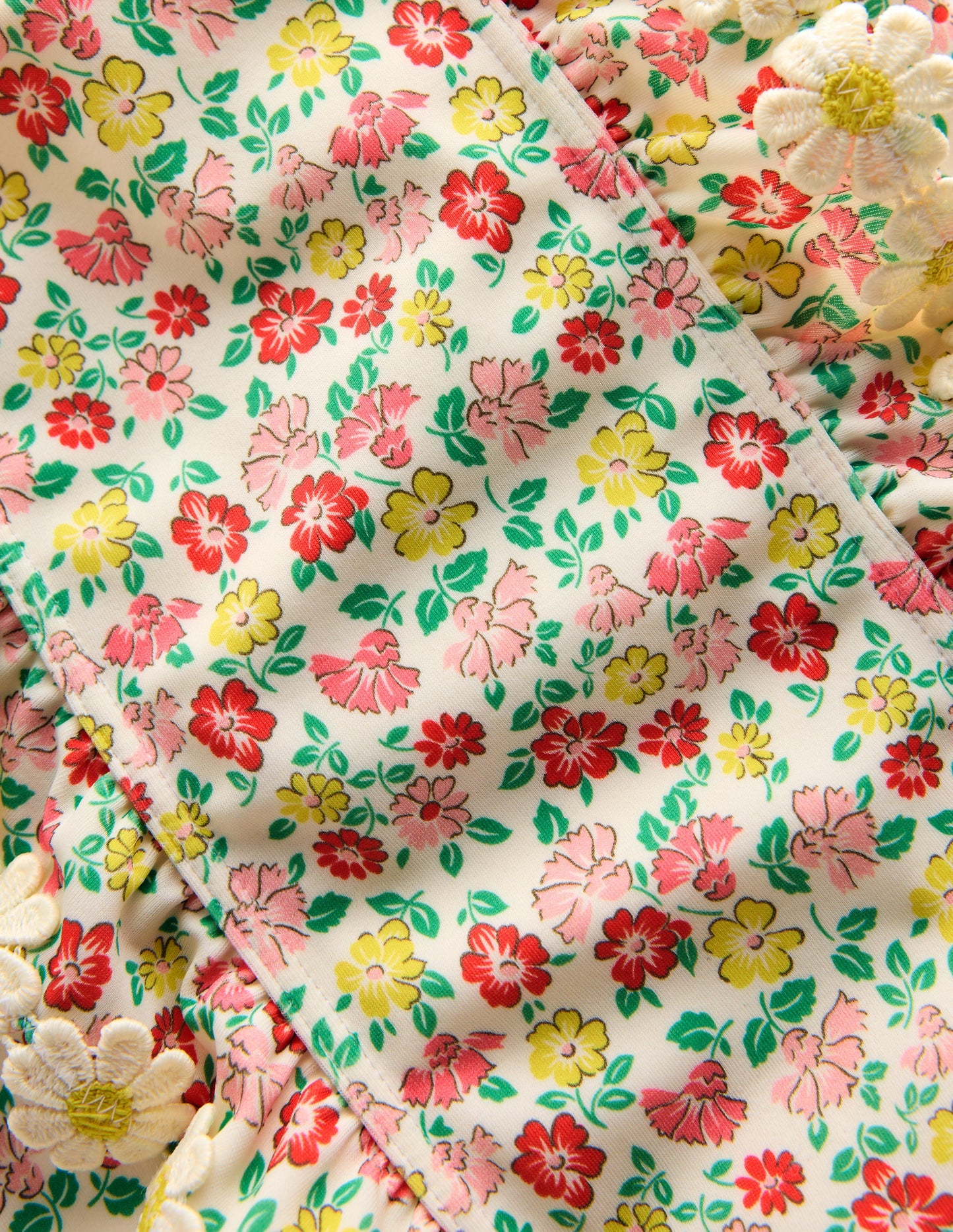 Frilly Swimsuit-Multi Summer Flower Bed