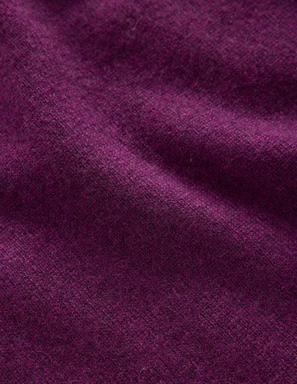 Eva Cashmere Crew Neck Sweater-Plum Melange