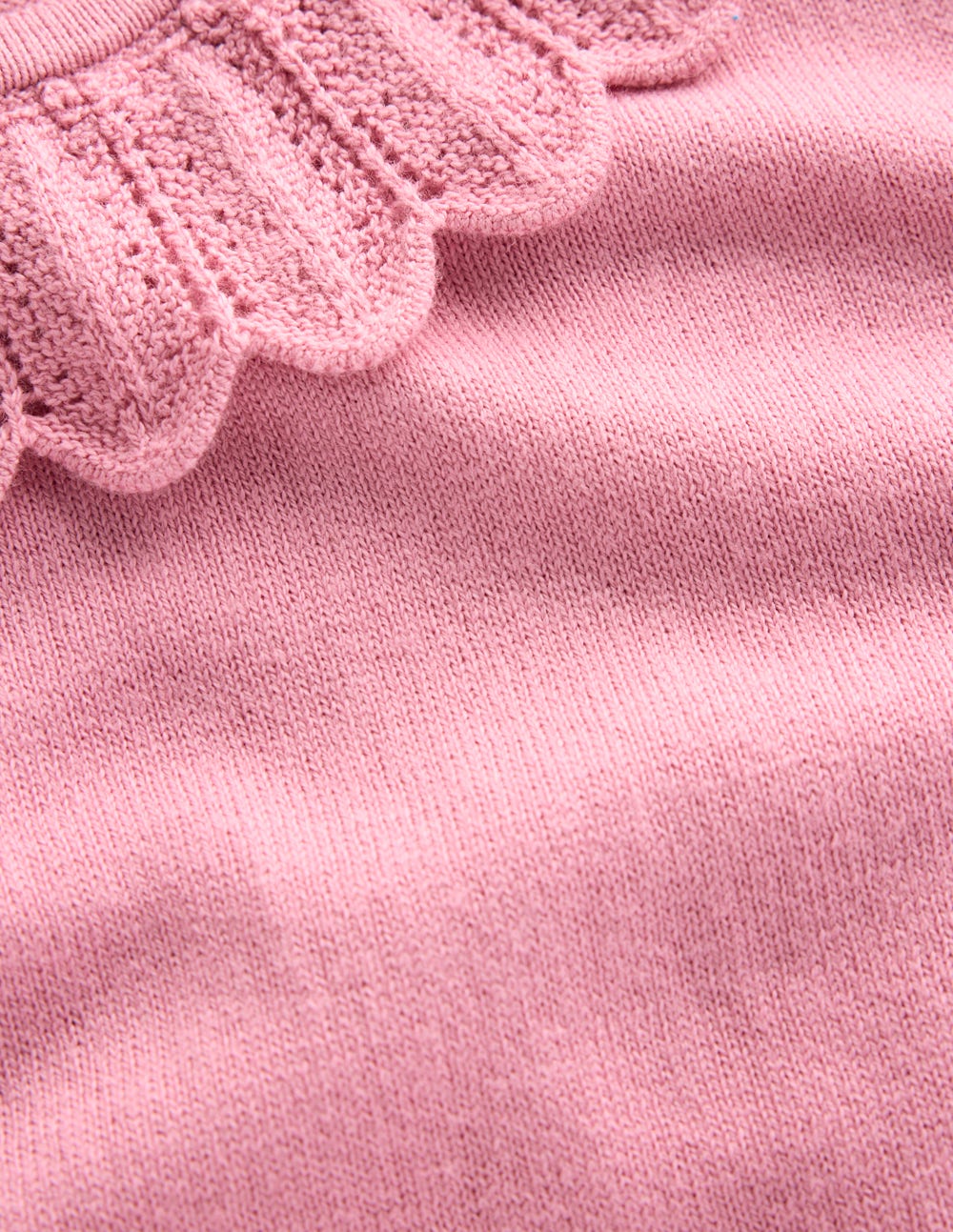 Melina Cotton Ruffle Sweater-Formica Pink