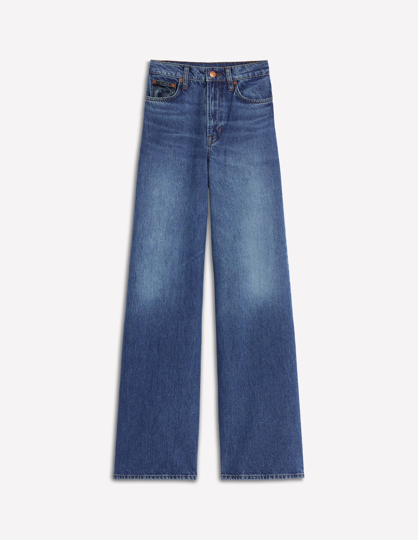 High Rise Wide Leg Jeans-Hotch Potch