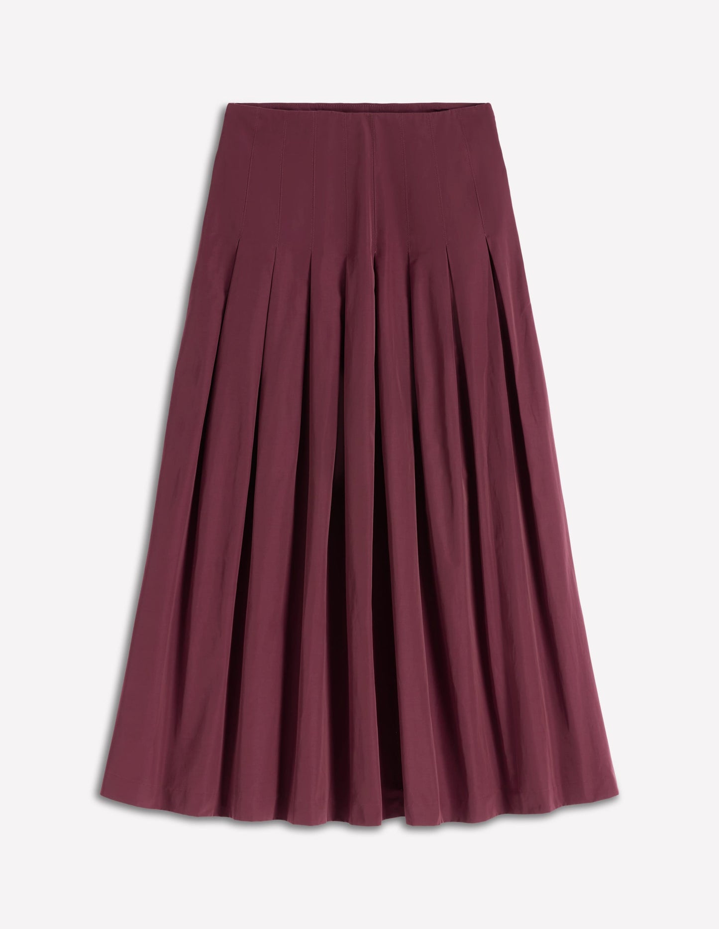 Valentina Taffeta Midi Skirt-Deep Wisteria