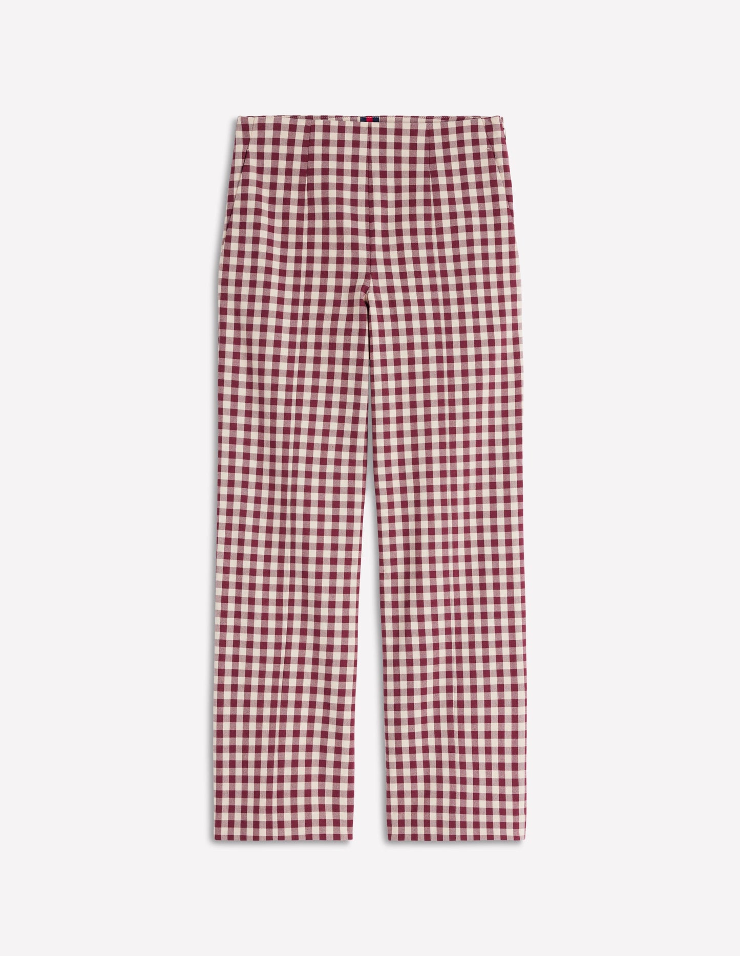 Smart 7/8 Pants-Chestnut Gingham