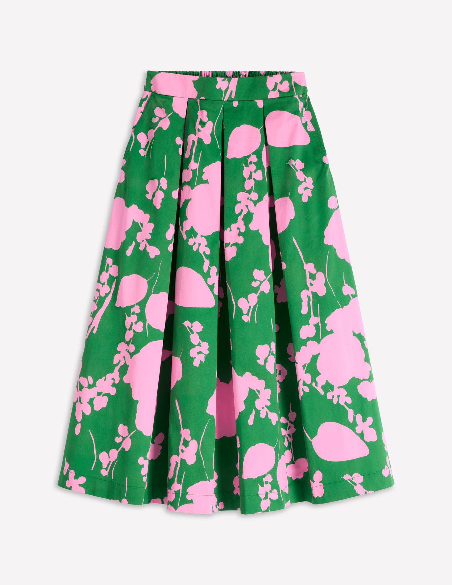 Verity Cotton Midi Skirt-Amazon, Dainty Sprigs