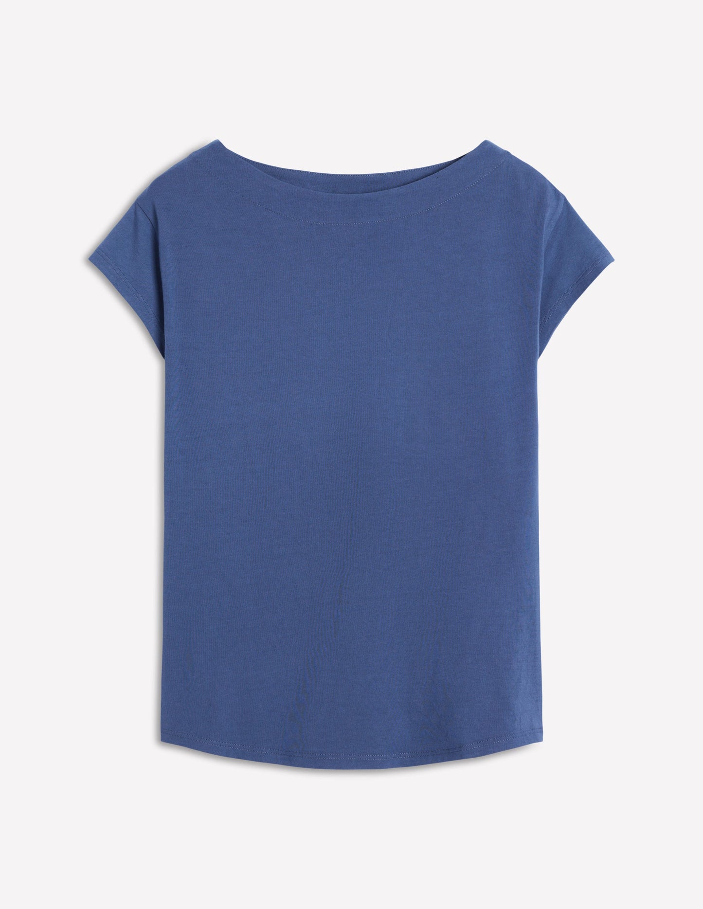 Supersoft Boat Neck T-Shirt-Denim Blue