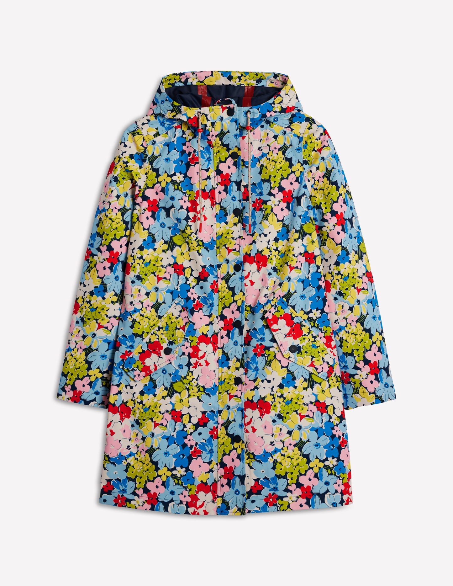 Wells Waterproof Hooded Coat-Multi, Flowerbed Cluster