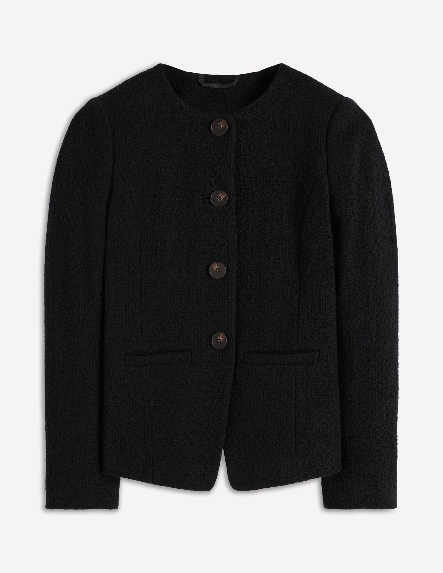 Hampstead Textured Blazer-Black