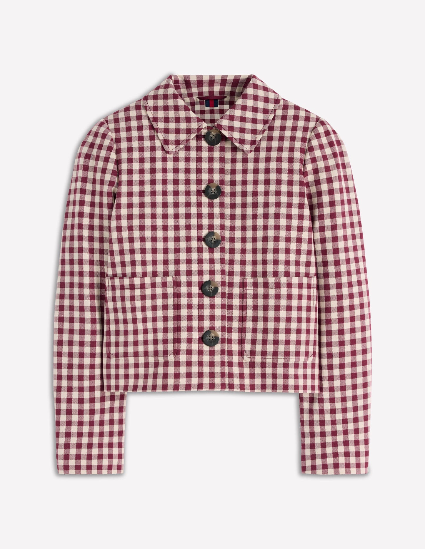 Knightsbridge Gingham Jacket-Chestnut Gingham