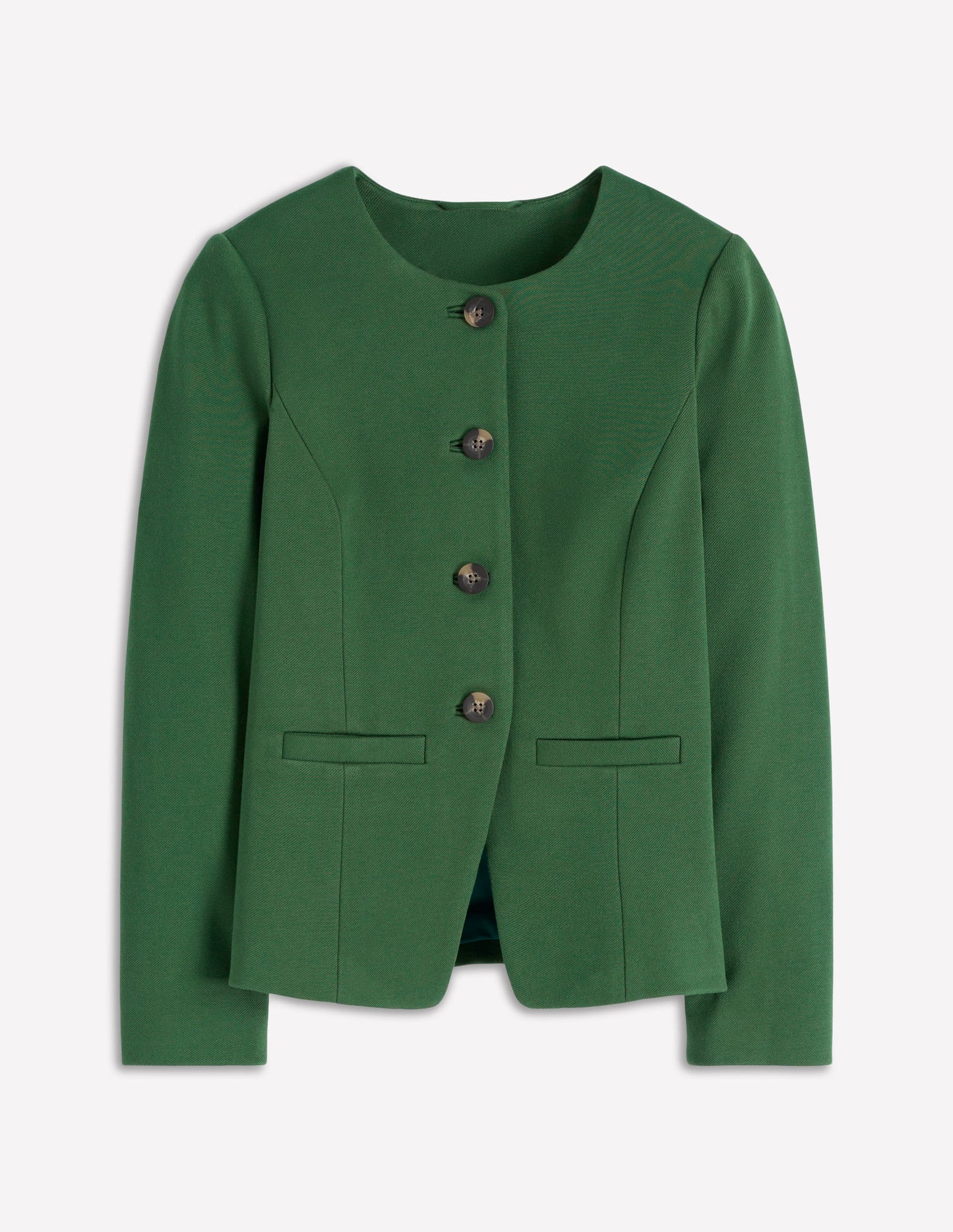 Hampstead Ponte Twill Blazer-Hunter Green