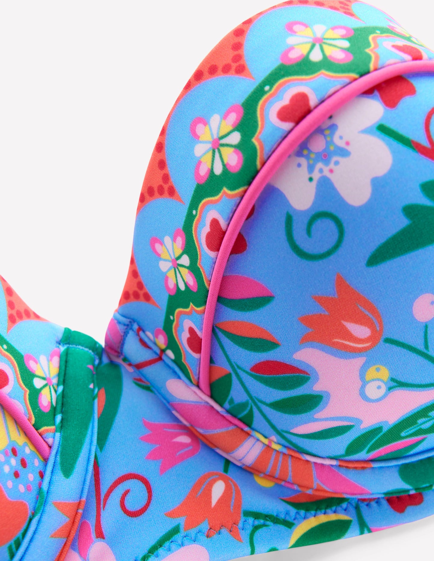 Rhodes Cup-Size Bikini Top-Dawn Blue, Wildflower Trail