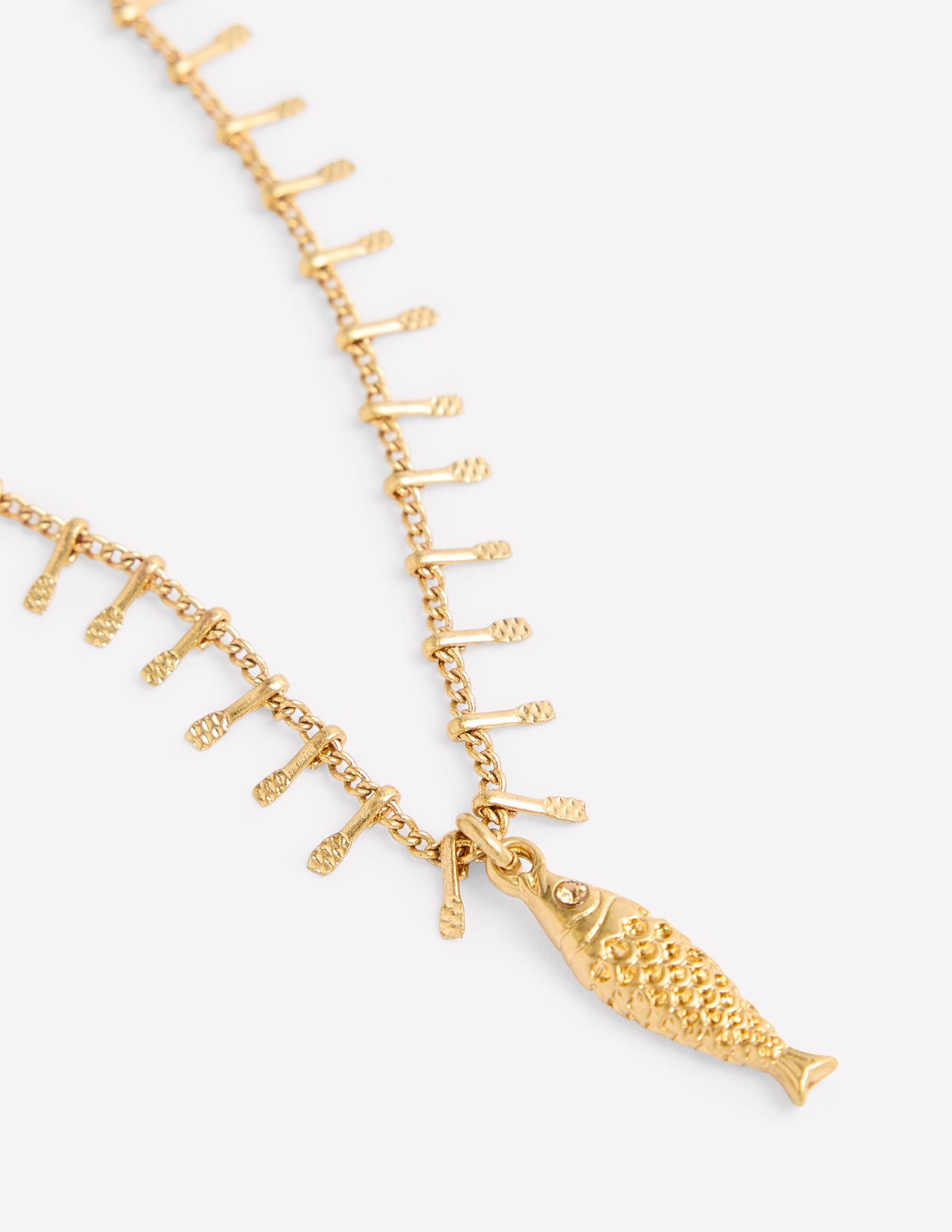 Layering Charm Necklace-Fish