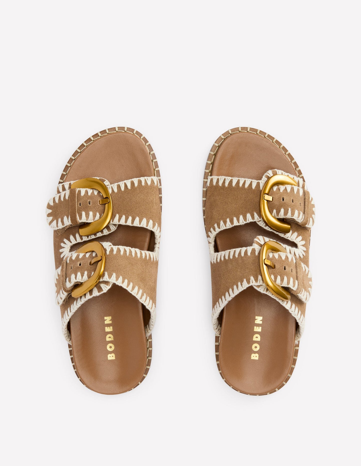 Alberta Footbed Sandals-Tan