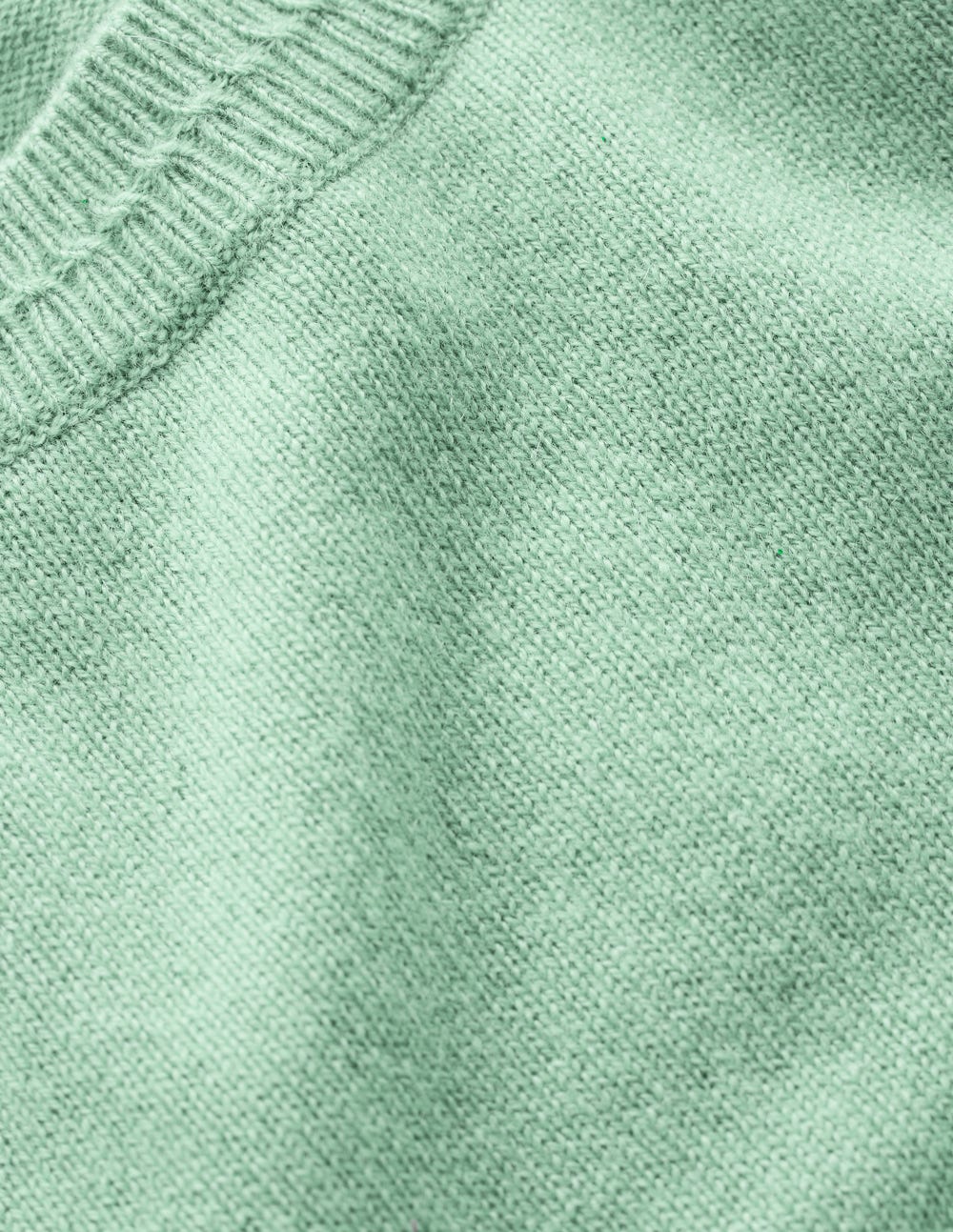 Eva Cashmere Crew Neck Sweater-Celadon Blue