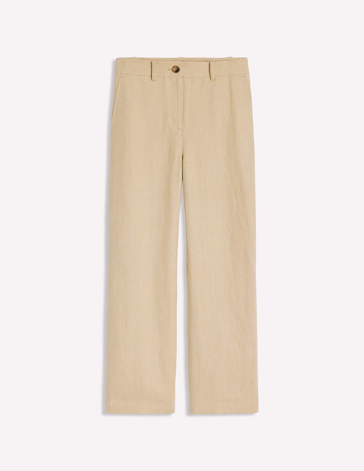 Westbourne Crop Linen Pants-Oatmeal