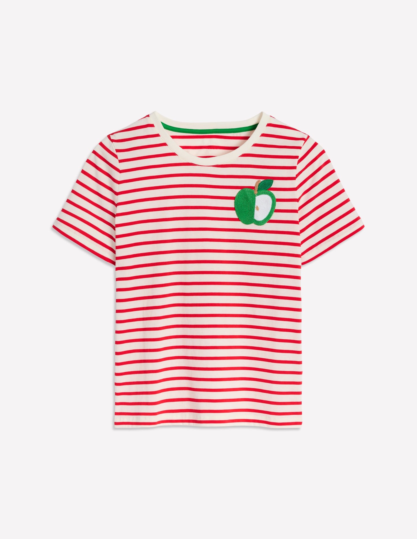 Relaxed Novelty T-Shirt-Ivory, Red Apple