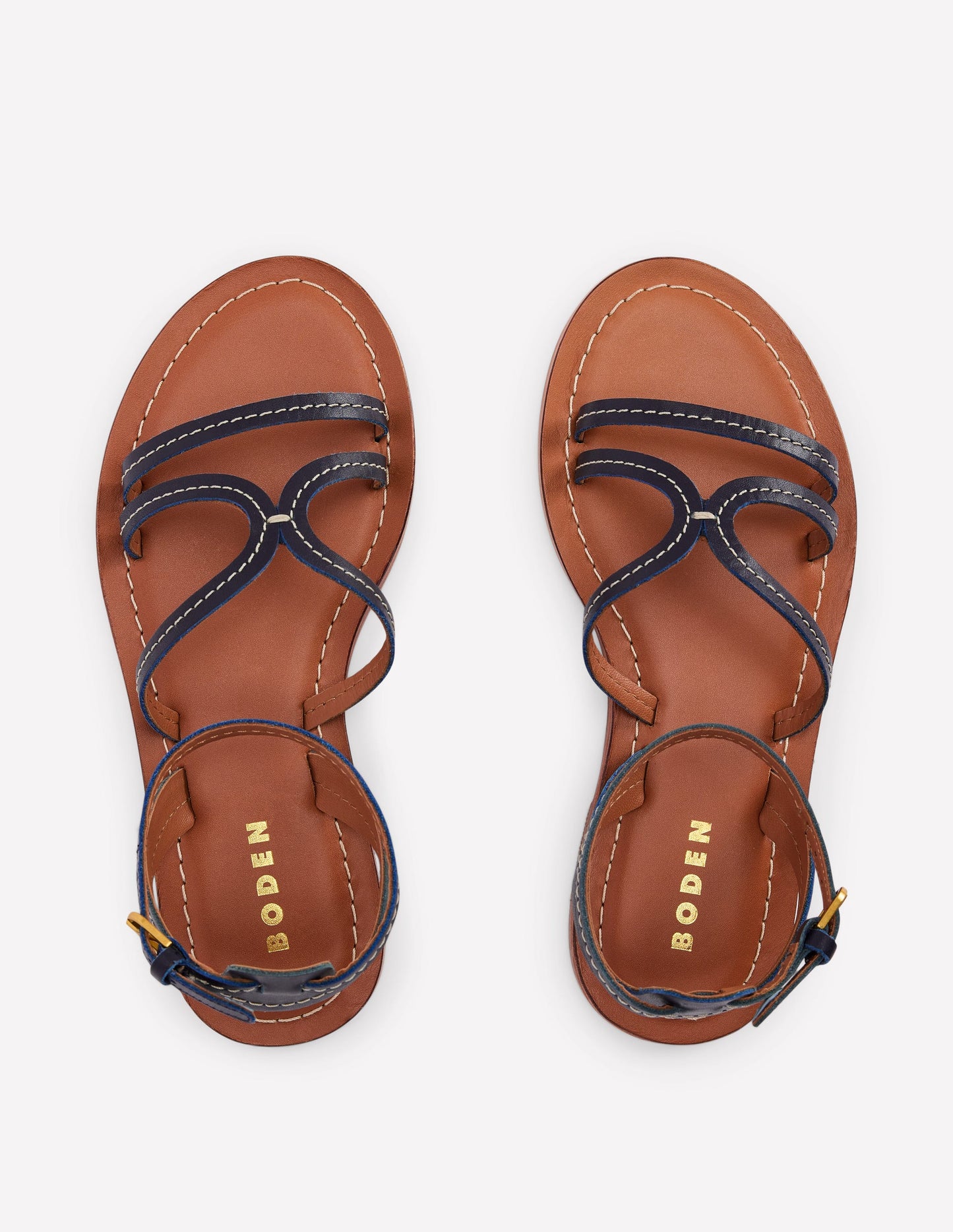 Casual Flat Sandal-Navy