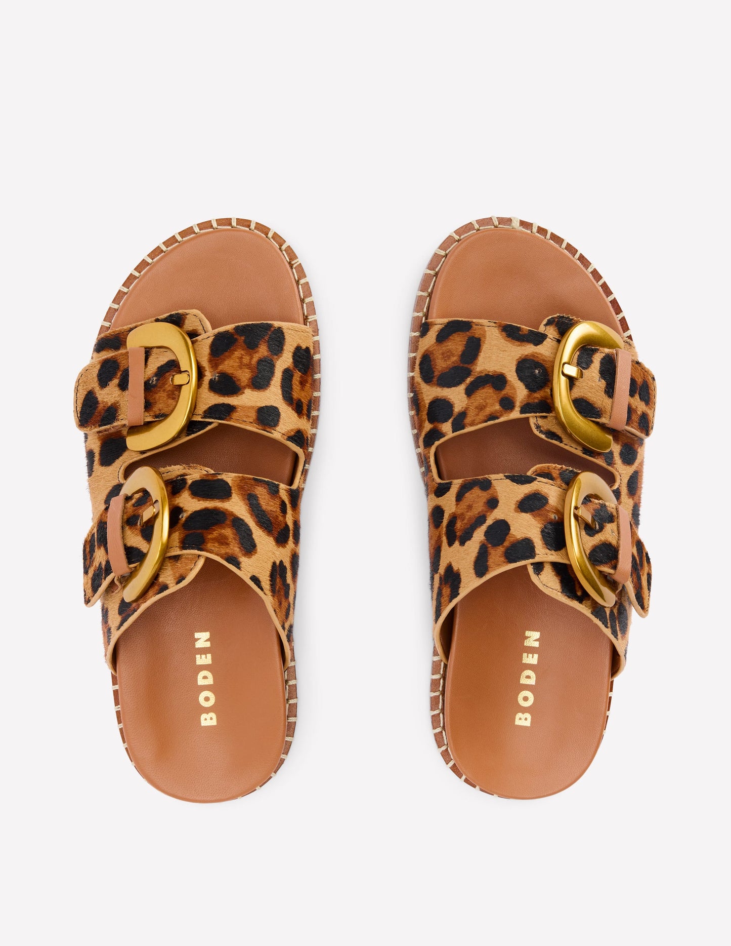 Alberta Footbed Sandals-Leopard
