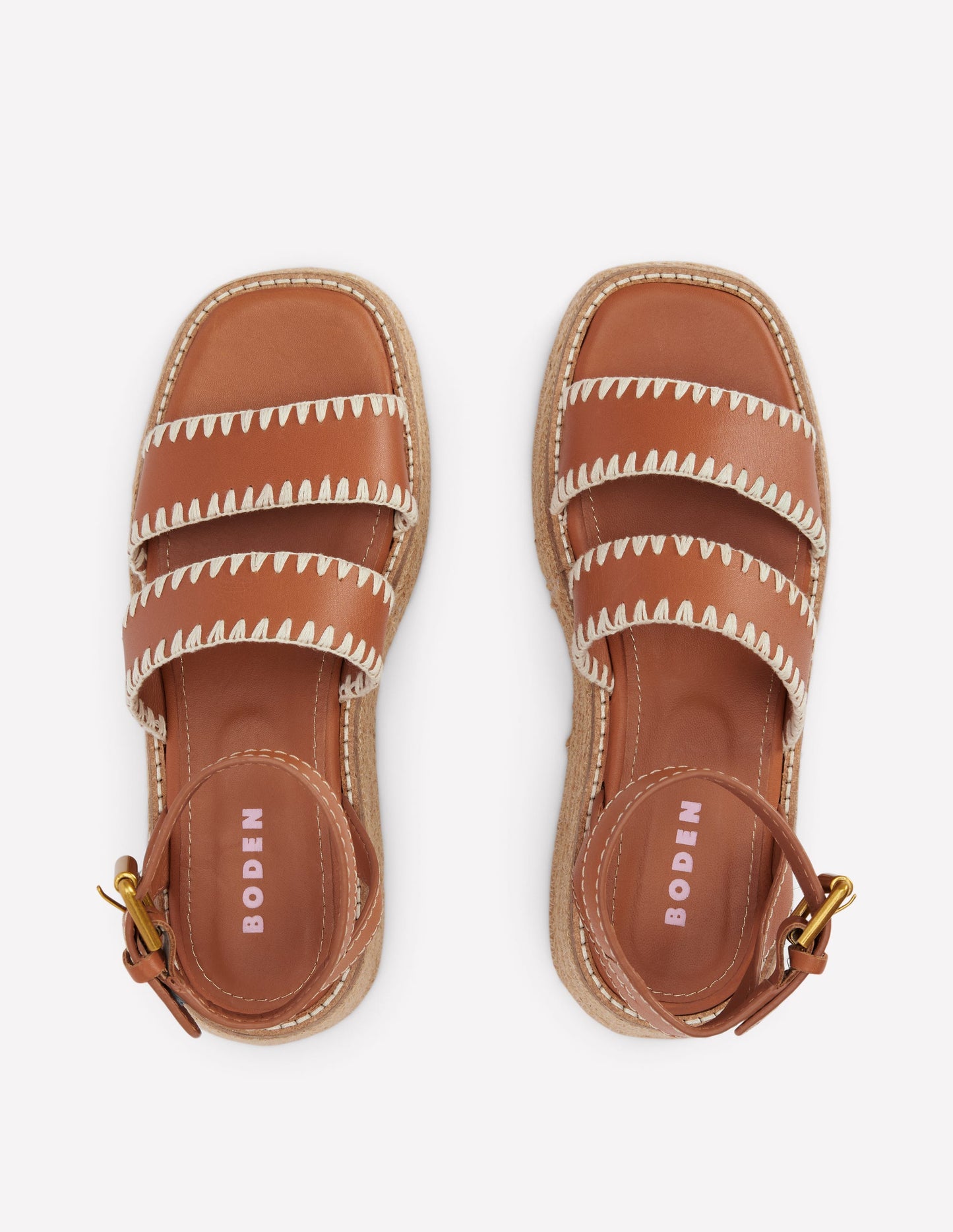 Chunky Flatform Sandals-Tan