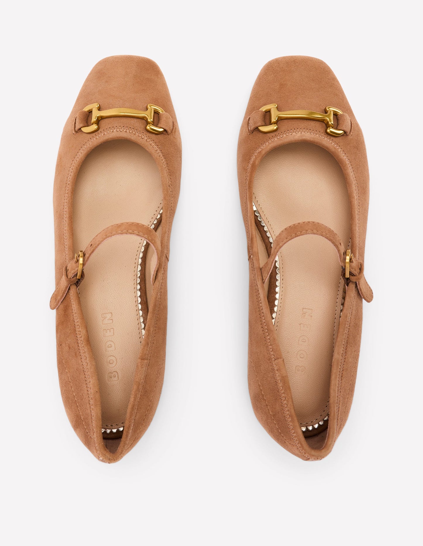 Iris Snaffle Mary Jane Flats-Ginger Snap