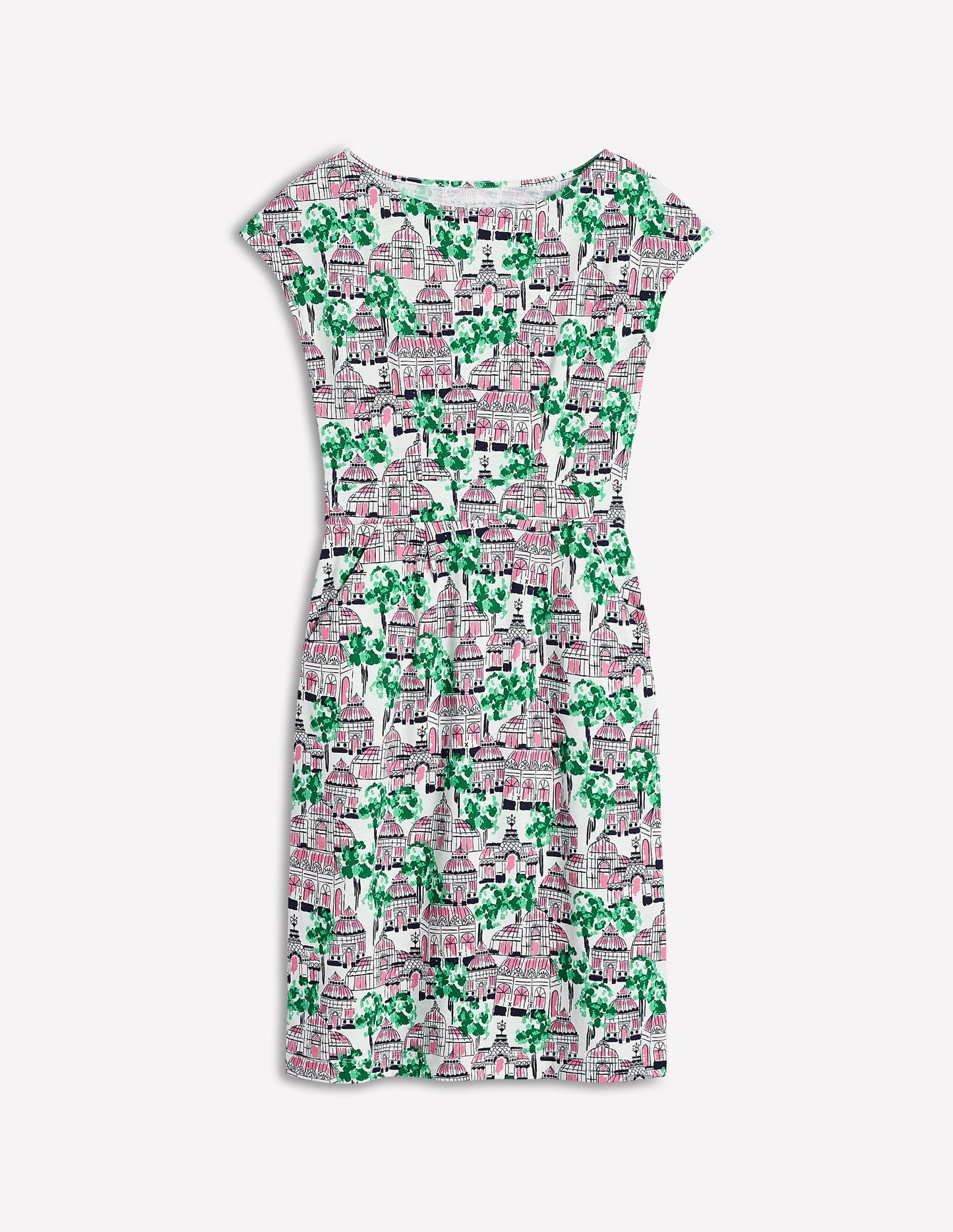 Florrie Jersey Dress-Ivory, Botanical Greenhouse